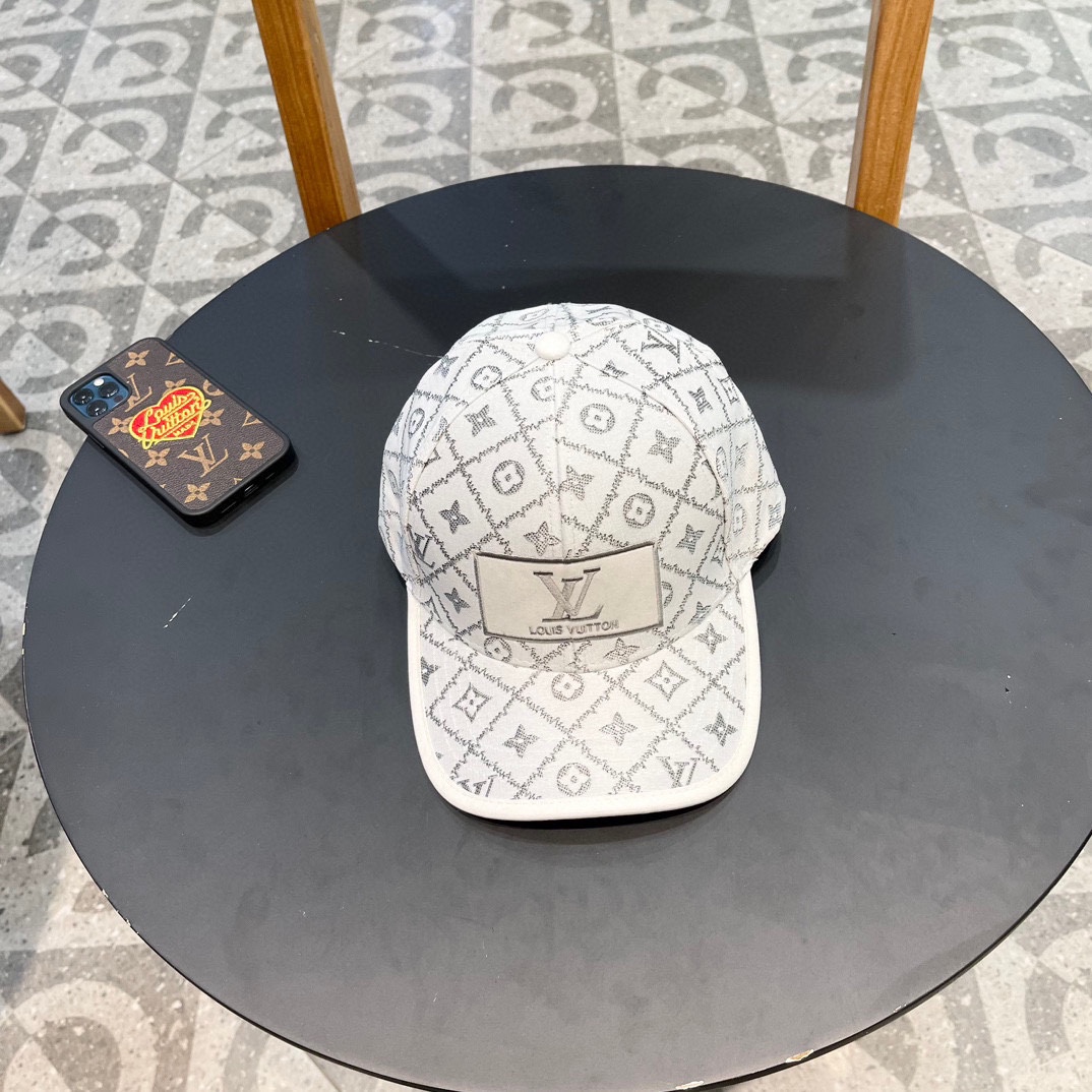 【LV】Nueva gorra de béisbol de la misma versión que la tienda, envío sincronizado con la tienda, estilo de marca, fácil …