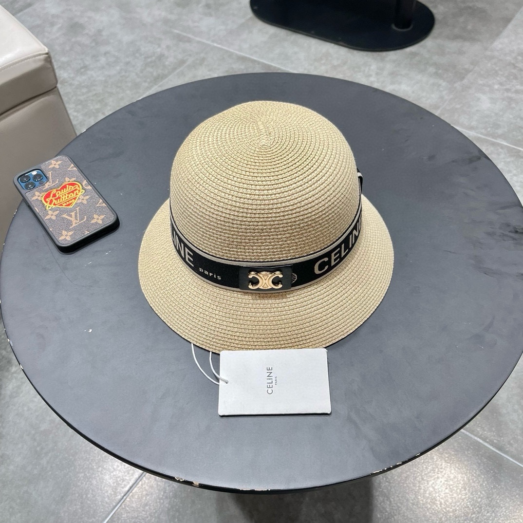NO:197525,Celine Celine's new dome straw hat, pure hand crochet, high-end customization, large inventory, head circumference 57cm hat, fisherman's hat, baseball hat, knit hat, hat, celine, celine, espadrilles, hats19860909Celine赛琳新款圆顶草帽、纯手工钩织,高级定制,库存多,头围57cm帽子渔夫帽棒球帽针织帽,帽子,celine,celine,espadrilles,hats,hat