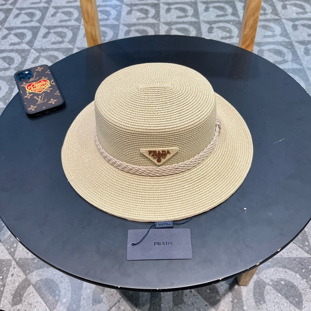 NO:197534,PRADA Prada straw hat, celebrity style hat, imported high-end fine straw making, high-end customization, head circumference 57cm hat, fisherman hat, baseball hat, knit hat, hat, prada, prada, espadrilles, hats19860909PRADA普拉达 草帽,名媛风盆帽,进口高级细草制作,高端定制,头围57cm帽子渔夫帽棒球帽针织帽,帽子,prada,prada,espadrilles,hats,hat