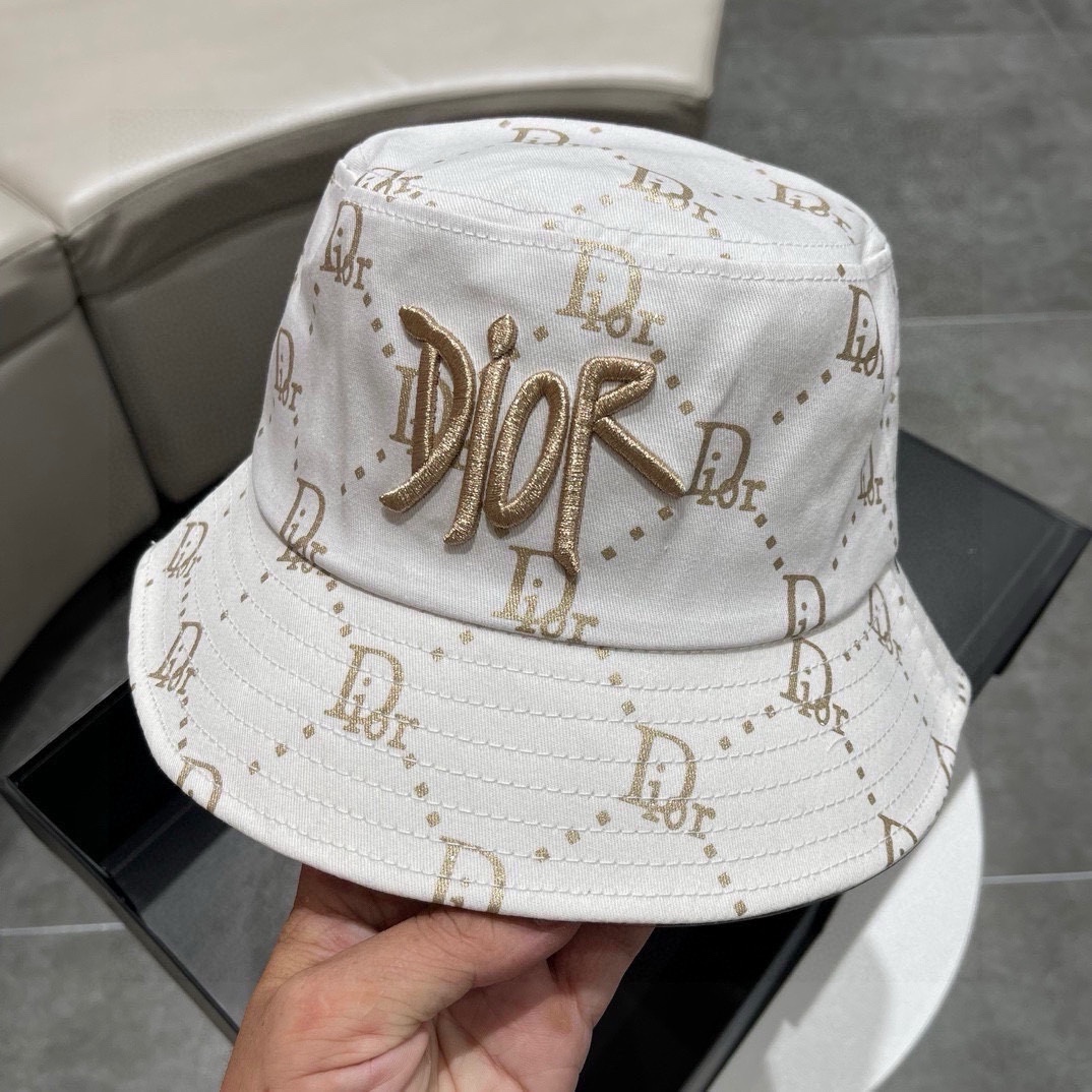 Dior 2024 nuevo sombrero de pescador, nuevo oficial, molde original, circunferencia de cabeza 57cm. Gorros: sombrero de…