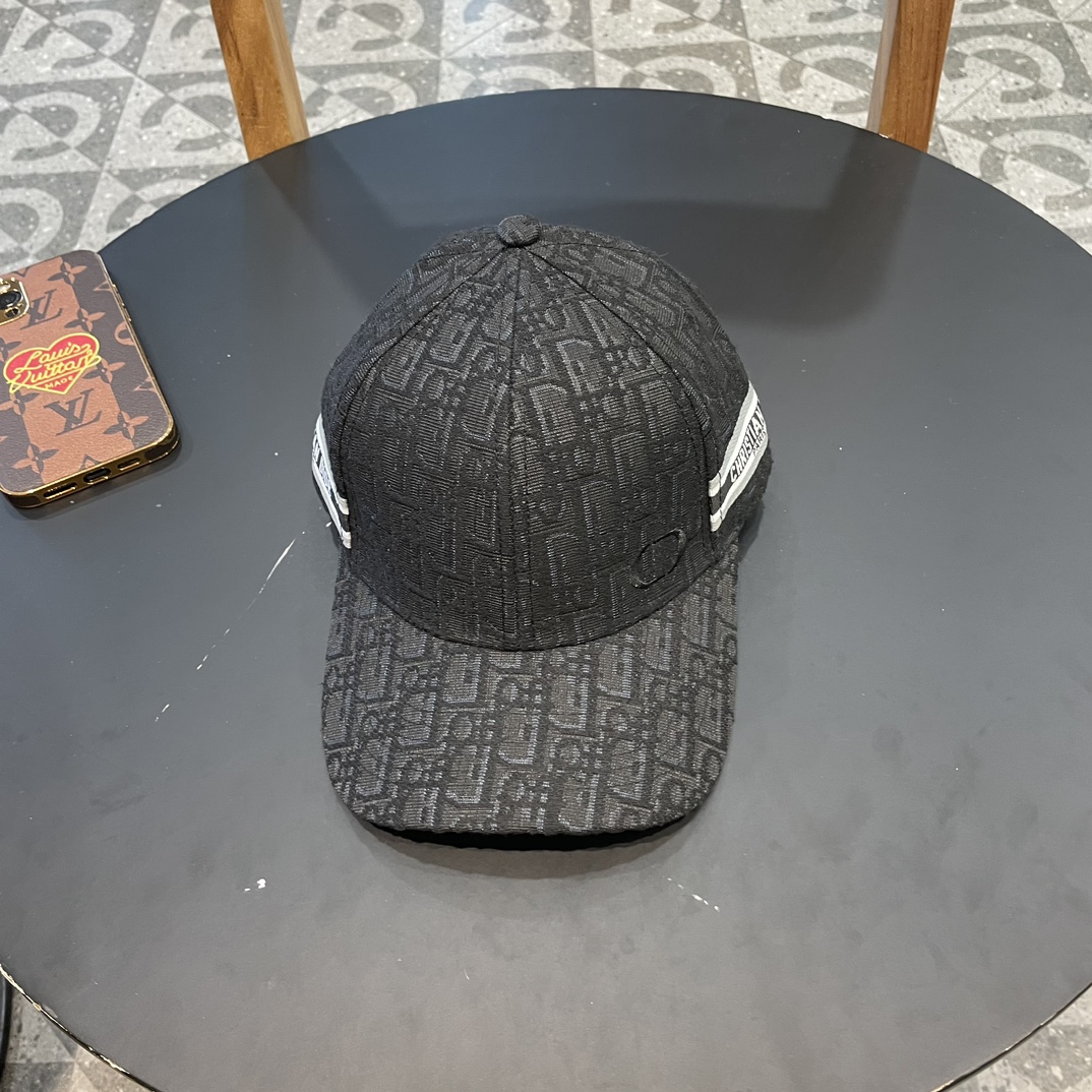 【DIOR迪奥】Nuevo modelo de la tienda oficial, gorra de béisbol bordada y sencilla, éxito de ventas, misma calidad que la m…