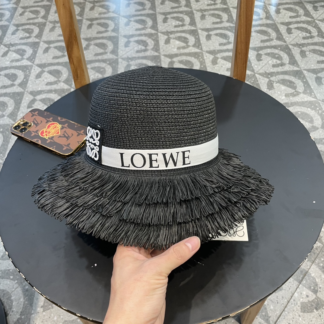 LOEWE罗意威2024新款圆顶草帽出街必备超好搭配赶紧入手！