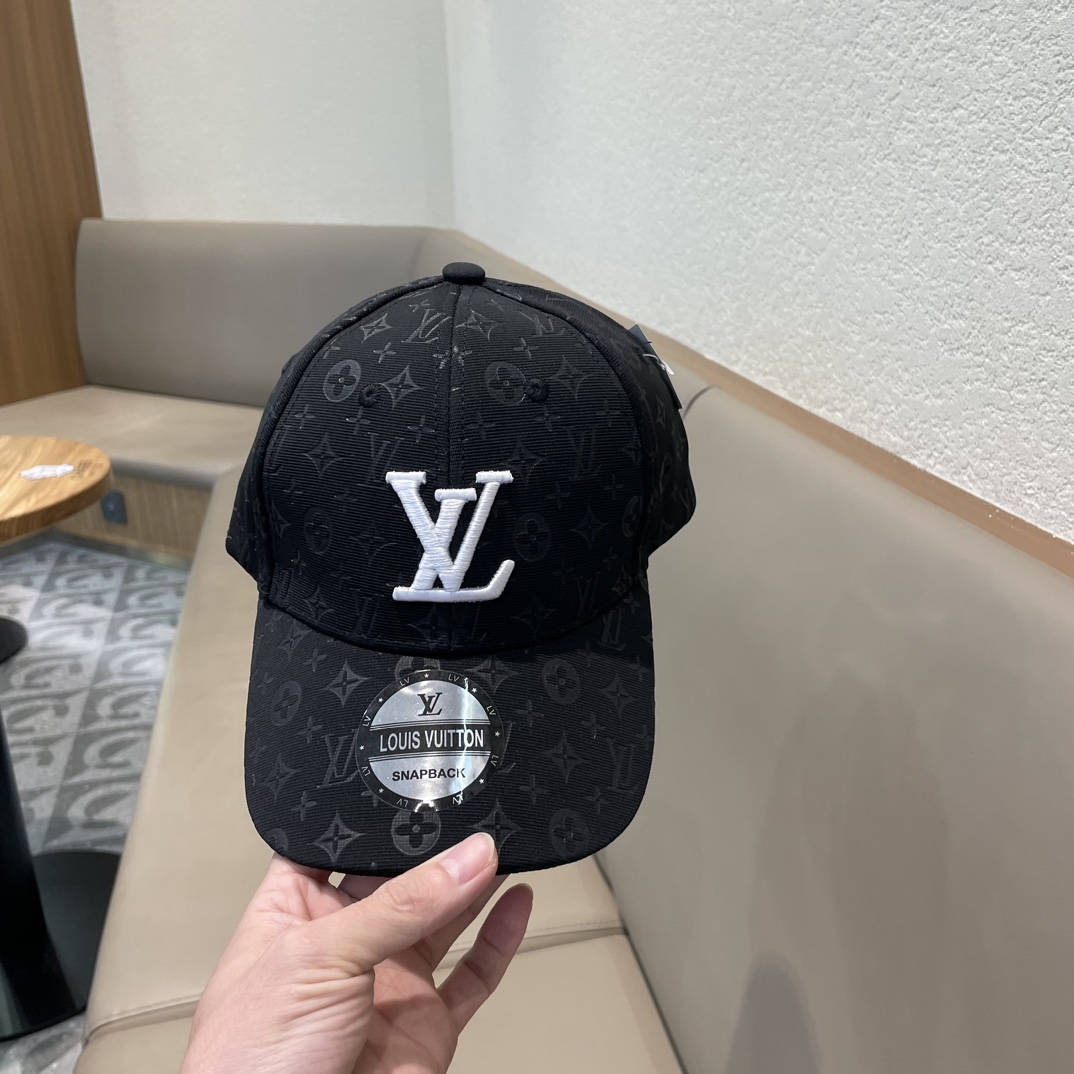 路易威登LouisVuitton2024新款牛仔棒球帽LV棒球帽简约大气男女通用