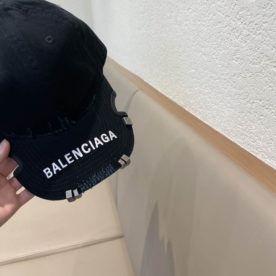 新品Balenciaga巴黎世家新款棒球帽现货秒发简约时尚超级无敌好看的帽子！情侣款！原单货比起其他帽子