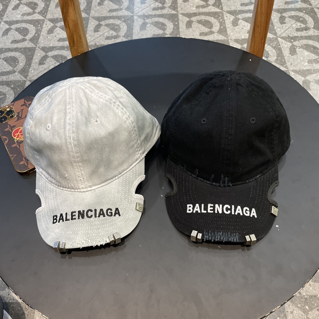 新品Balenciaga巴黎世家新款棒球帽现货秒发简约时尚超级无敌好看的帽子！情侣款！原单货比起其他帽子