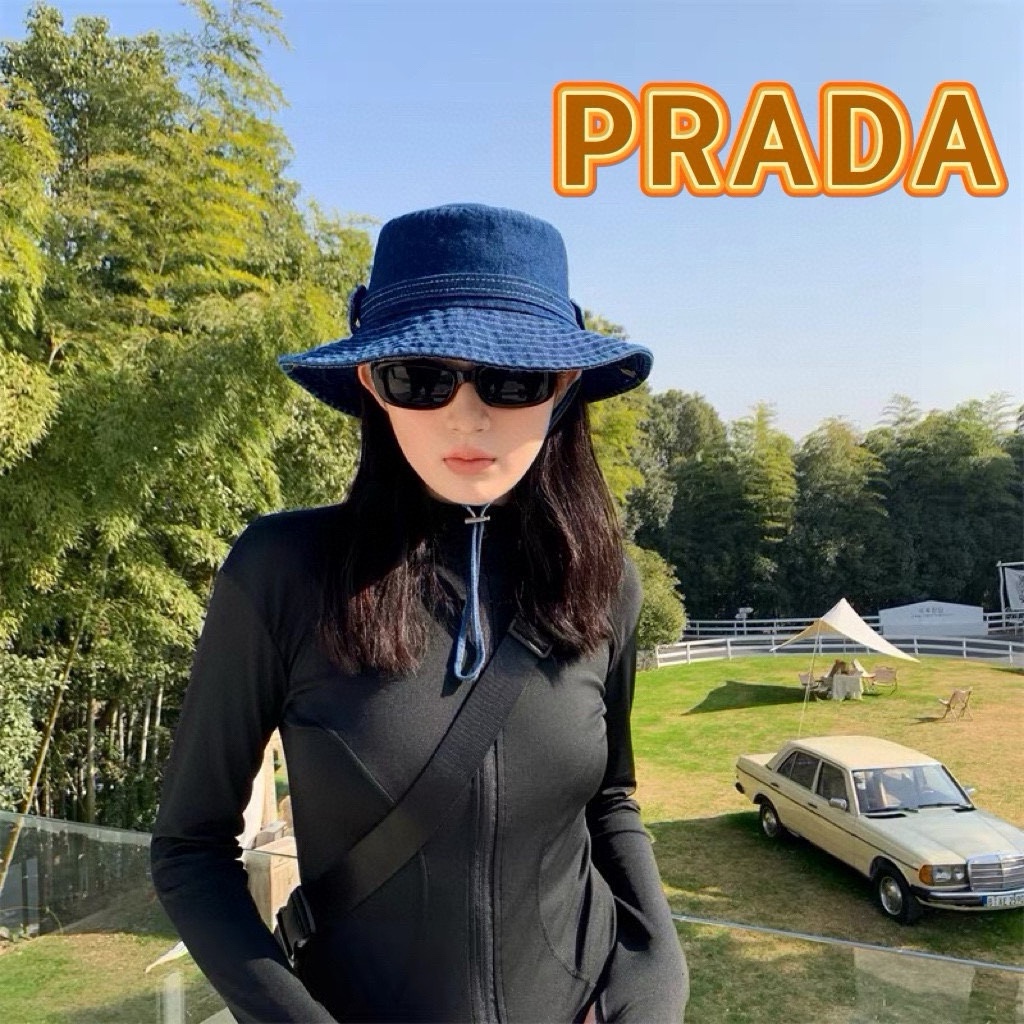 Prada Les répliques
 Chapeaux Chapeau Baquet Unisexe Collection printemps – été