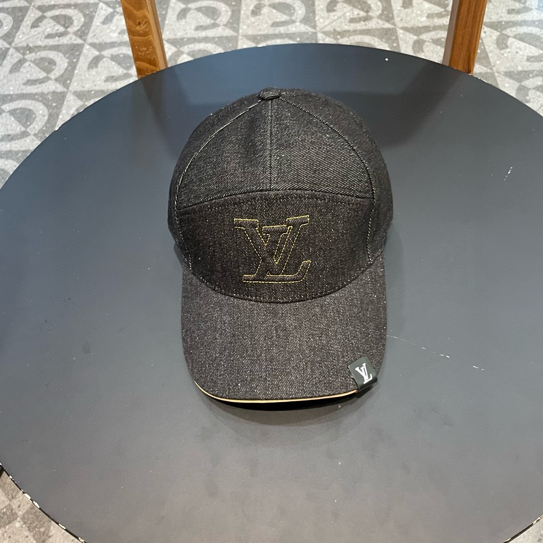 Louis Vuitton Chapeaux Casquette De Baseball Broderie de fleurs Unisexe