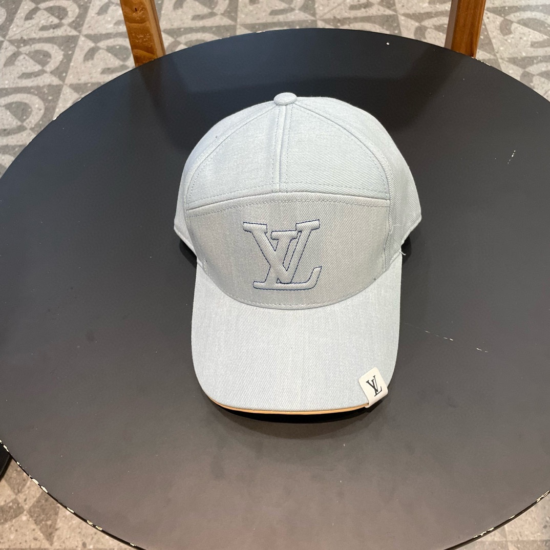 Louis Vuitton Chapeaux Casquette De Baseball Broderie de fleurs Unisexe