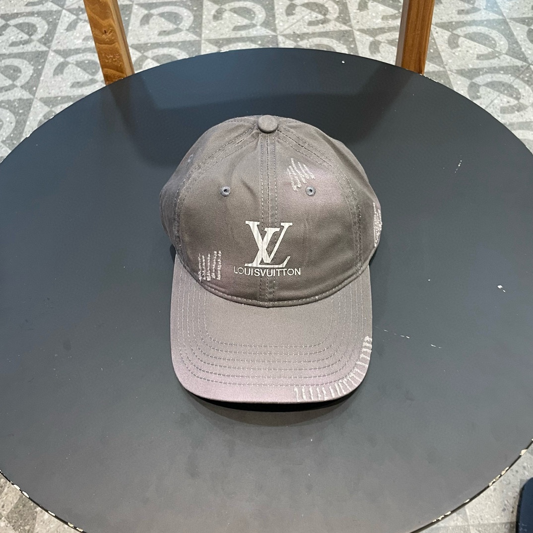 Gorra de béisbol nueva de LV en color vaquero, accesorio perfecto para el uso diario y el trabajo, estilo clásico de co…