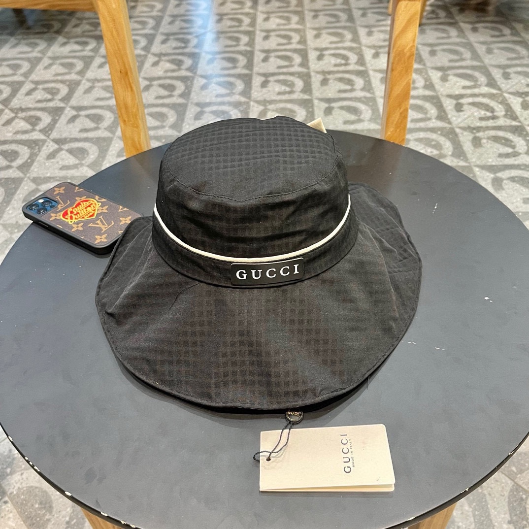 GUCCI Guchi 2024 nuevo estilo coreano versátil gorra de protección solar para la cara, anti-UV para exteriores, se pued…