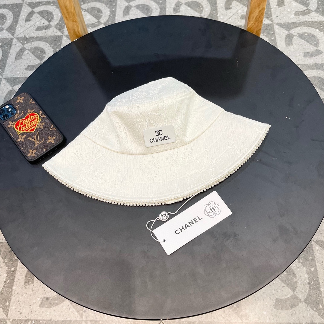 NO:201954,Chanel Chanel Spring and Summer New Japanese High Quality Pearl Jacquard Fisherman Hat Women Leisure Travel Sun Protection Sunshade Small Basin Hat Fisherman Hat Baseball Hat Knitted Hats, Hats, Chanel, Chanel, espadrilles, Hats19860909Chanel香奈儿 春夏新款日系高品质珍珠提花渔夫帽女休闲出游防晒遮阳小盆帽帽子渔夫帽棒球帽针织帽,帽子,chanel,chanel,espadrilles,hats,hat
