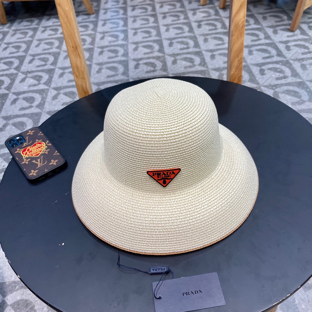 NO:202133,PRADA Prada straw hat, simple and versatile style, head circumference 57cm hat, fisherman hat, baseball hat, knit hat, hat, prada, prada, espadrilles, hats19860909PRADA普拉达草帽, 简约百搭款,头围57cm帽子渔夫帽棒球帽针织帽,帽子,prada,prada,espadrilles,hats,hat