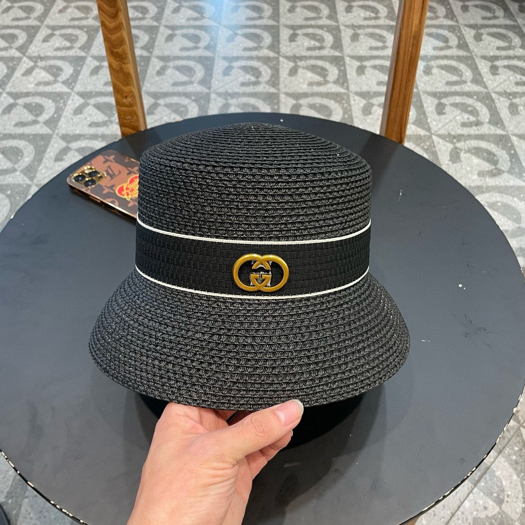 NO:201983,Gucci straw hat, heavy industry design style, beach hat, big straw hat, head circumference 57cm. Hat fisherman hat baseball hat knit hat, hat, gucci, espadrilles, hats19860909Gucci古奇草帽,重工设计风格,沙滩帽,大草帽,头围57cm.帽子渔夫帽棒球帽针织帽,帽子,gucci,espadrilles,hats,hat