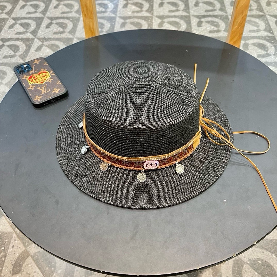 NO:202985,GUCC I Gucci Seaside vacation versatile flat top straw hat girl out sun protection national style top hat girl summer beach sun hat fisherman hat baseball hat knit hat, hat, gucci, espadrilles, hats19860909GUCC I古奇海边度假百搭平顶草帽女出游遮阳防晒民族风礼帽女夏天沙滩太阳帽帽子渔夫帽棒球帽针织帽,帽子,gucci,espadrilles,hats,hat