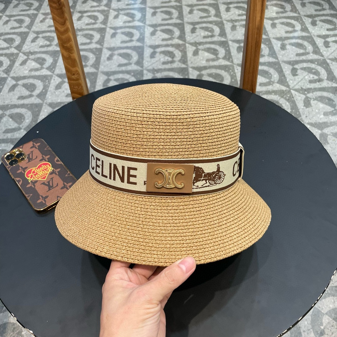 NO:203218,Celine Celien new straw hat, flat bucket top hat, head circumference 57cm hat, fisherman hat baseball hat knit hat, hat, celine, espadrilles, hats19860909塞琳celien新款草帽,平顶水桶礼帽,头围57cm帽子渔夫帽棒球帽针织帽,帽子,celine,espadrilles,hats,hat