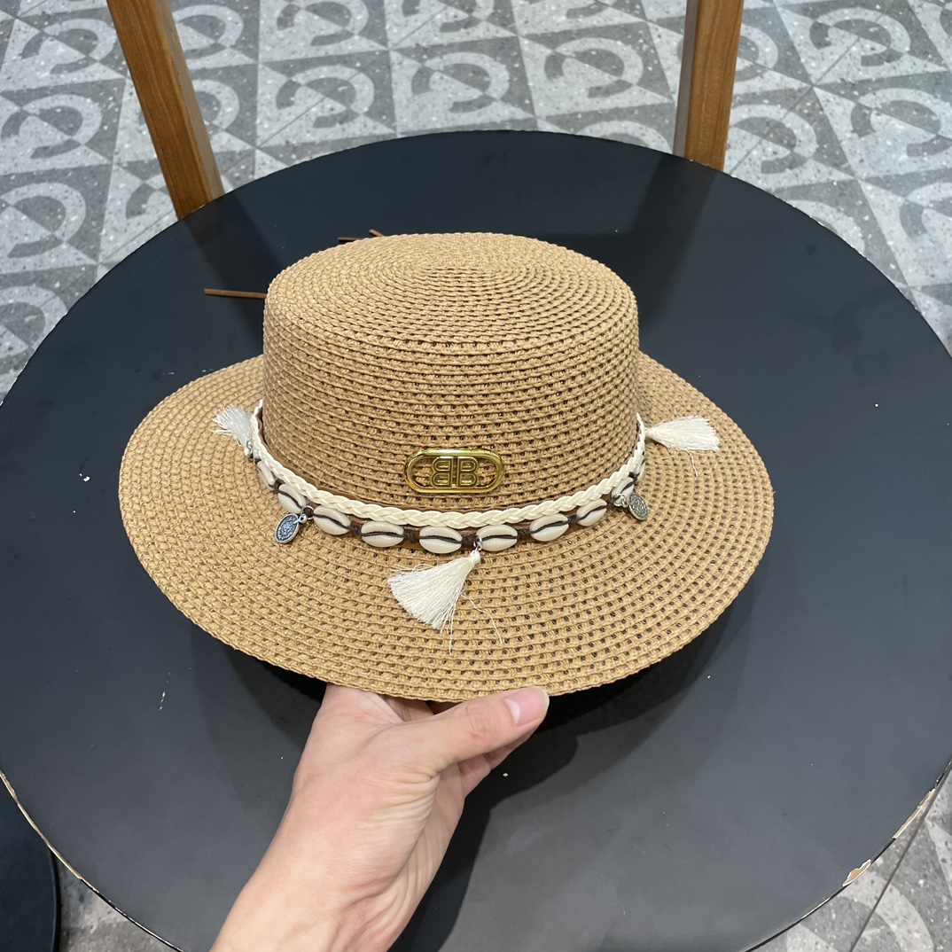 NO:203499,Balenciaga hollow top hat, sunshade hat, head circumference 57cm hat, fisherman hat baseball hat knit hat, hat, balenciaga, espadrilles, hats19860909巴黎世家镂空平顶礼帽,遮阳草帽,头围57cm帽子渔夫帽棒球帽针织帽,帽子,balenciaga,espadrilles,hats,hat