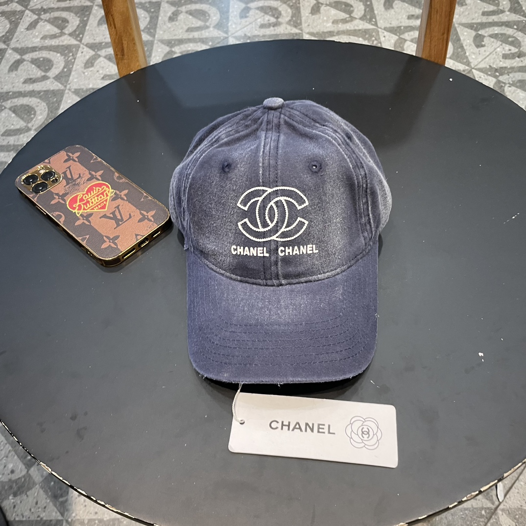Chanel CHANEL primavera/verano, estilo simple blanco y negro, mismo estilo que Wang Yibo y Xu Lu, gorra de pescador neg…