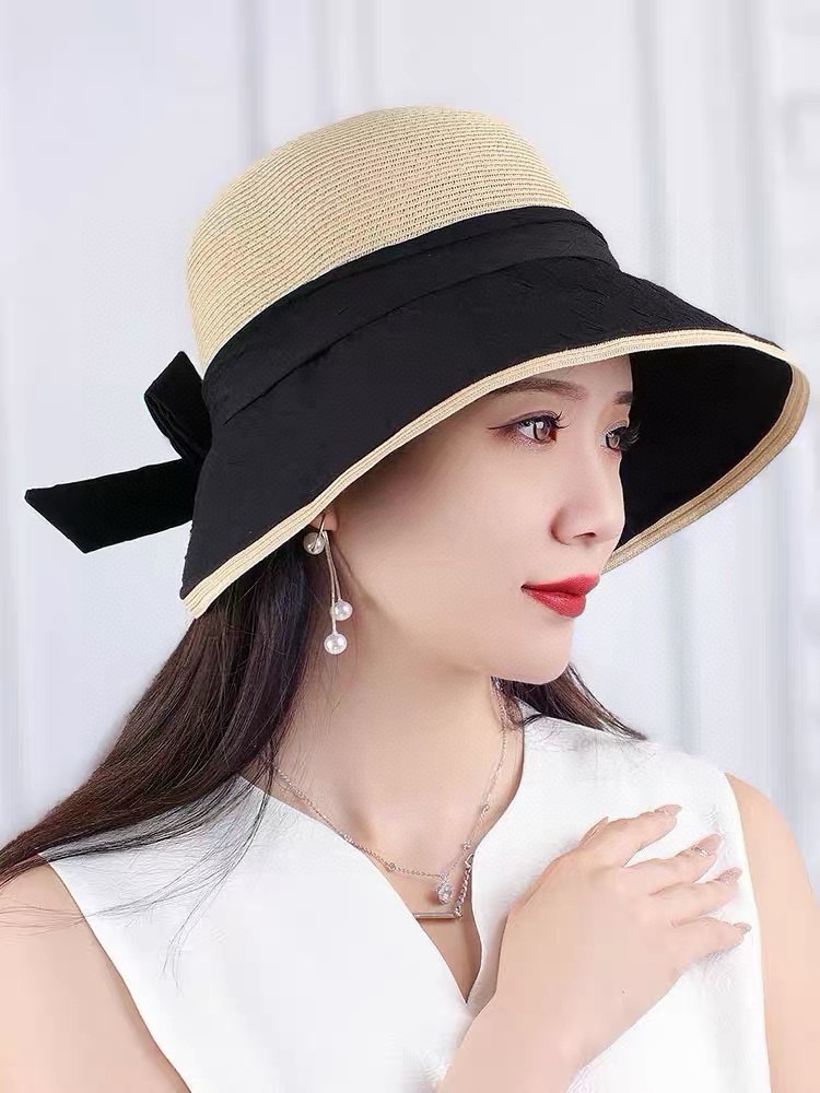 NO:205306,Celine cellne new bow slit fisherman hat women summer travel sun protection straw hat foldable sun hat fisherman hat baseball hat knit hat, hat, celine, espadrilles, hats19860909赛琳cellne新款蝴蝶结开衩渔夫帽子女夏季出游遮阳防晒草帽可折叠太阳帽帽子渔夫帽棒球帽针织帽,帽子,celine,espadrilles,hats,hat