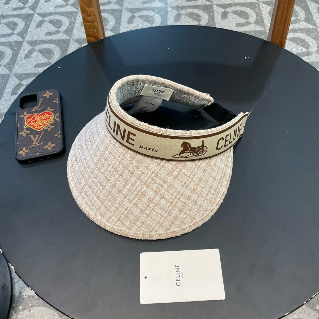  CELINE 塞琳春夏超细装饰空顶帽 超🉑空顶系列，颜色妥妥，轻便携带！小仙女🧚人手必备