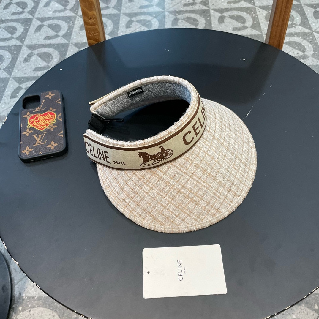  CELINE 塞琳春夏超细装饰空顶帽 超🉑空顶系列，颜色妥妥，轻便携带！小仙女🧚人手必备