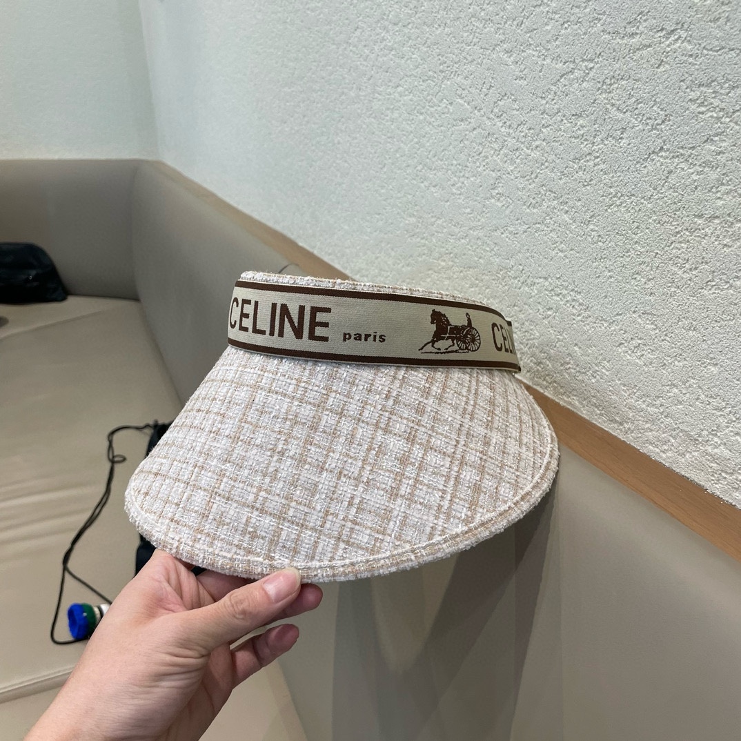 CELINE 塞琳春夏超细装饰空顶帽 超🉑空顶系列，颜色妥妥，轻便携带！小仙女🧚人手必备