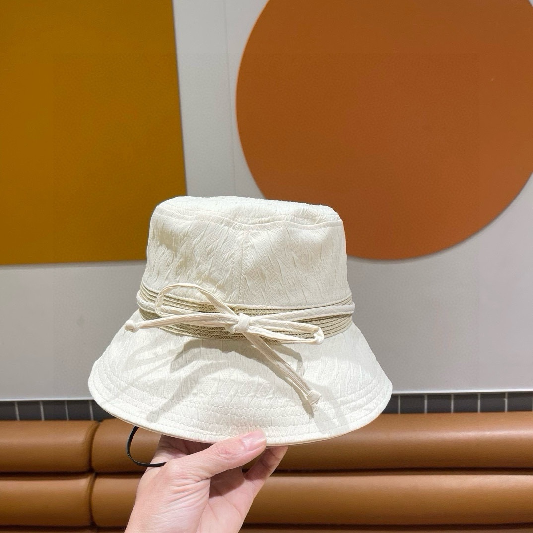 Sombrero de pescador de Chanel para mujer, nuevo modelo 2024, estilo retro que cubre la cara y hace la cara m…