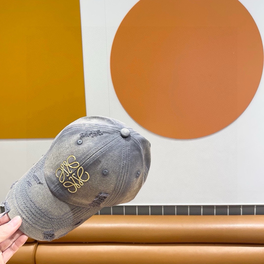 Sombrero de béisbol lavado Loewe ❤️ Nuevo producto de primavera/verano