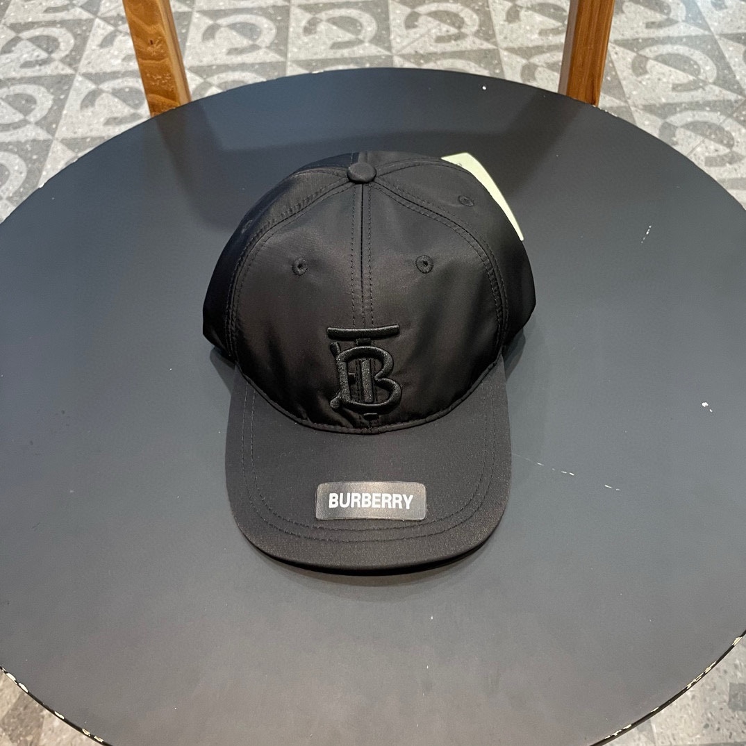 Gorra de béisbol original de Burberry con bordado tridimensional, modelo popular en tiendas, interior de algodón puro, …
