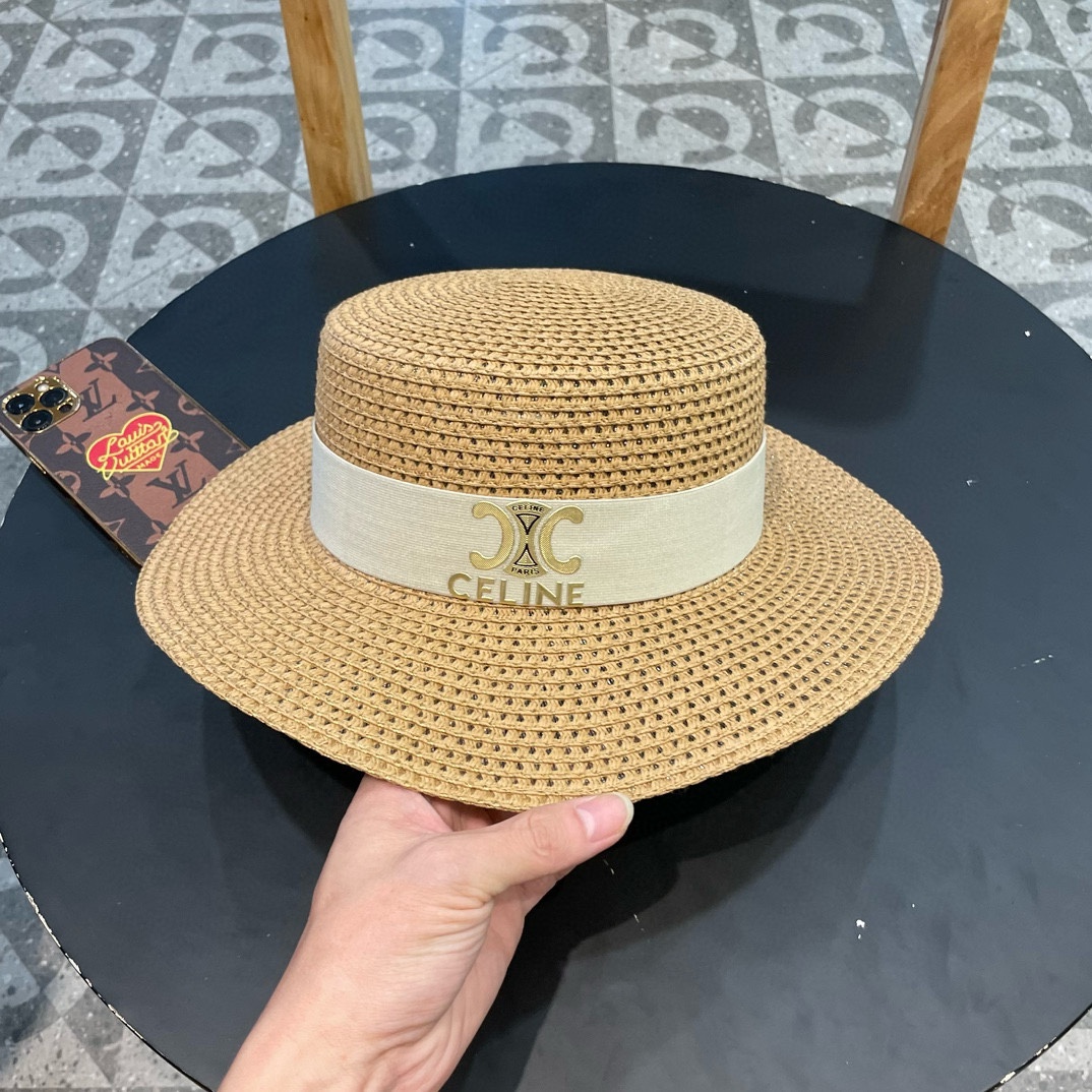 NO:206593,Celine Celien new straw hat, top hat, head circumference 57cm hat, straw hat fisherman hat baseball hat, hat, celine, espadrilles, hats19860909塞琳celien新款草帽,平顶礼帽,头围57cm帽子草帽渔夫帽棒球帽,帽子,celine,espadrilles,hats,hat