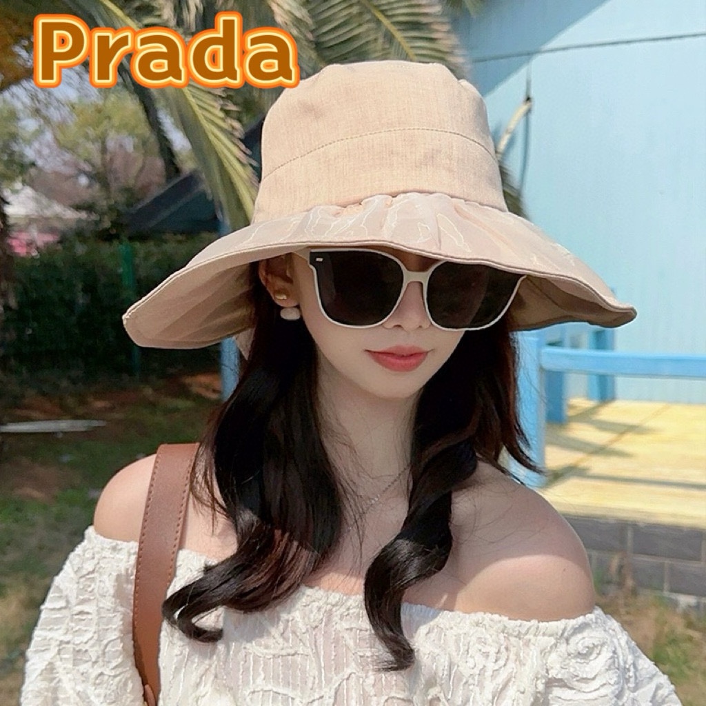 NO:206984,PRADA Prada Summer Mercerated Fisherman Hat Women's Thin Style UV Anti-Big Brick Sun Hat Bow Riding Sun Basin Hat Trendy Hat Straw Hat Fisherman Hat Baseball Hat, Hats, Prada, Prada, espadrilles, Hats19860909PRADA普拉达夏季丝光渔夫帽女薄款防紫外线大檐遮阳帽子蝴蝶结骑车太阳盆帽潮帽子草帽渔夫帽棒球帽,帽子,prada,prada,espadrilles,hats,hat