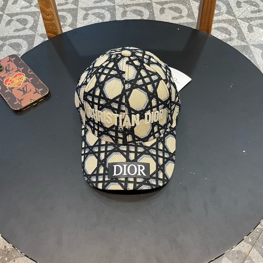 Dior (Dior) nueva gorra de béisbol original, logotipo antiguo Dior, con encanto retro, agotada en tiendas, popular, mol…