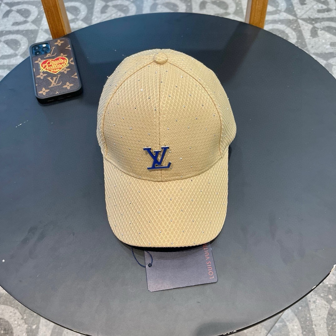 Gorra de béisbol LV nuevo modelo sincronizado con la tienda oficial, lanzamiento sincronizado, estilo de marca fácil de…