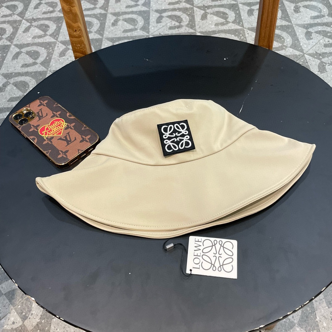 【LOEWE】Sombrero de pescador de ala ancha y estilo simple para protección solar, nuevo modelo 2024 🌈 Clásico …