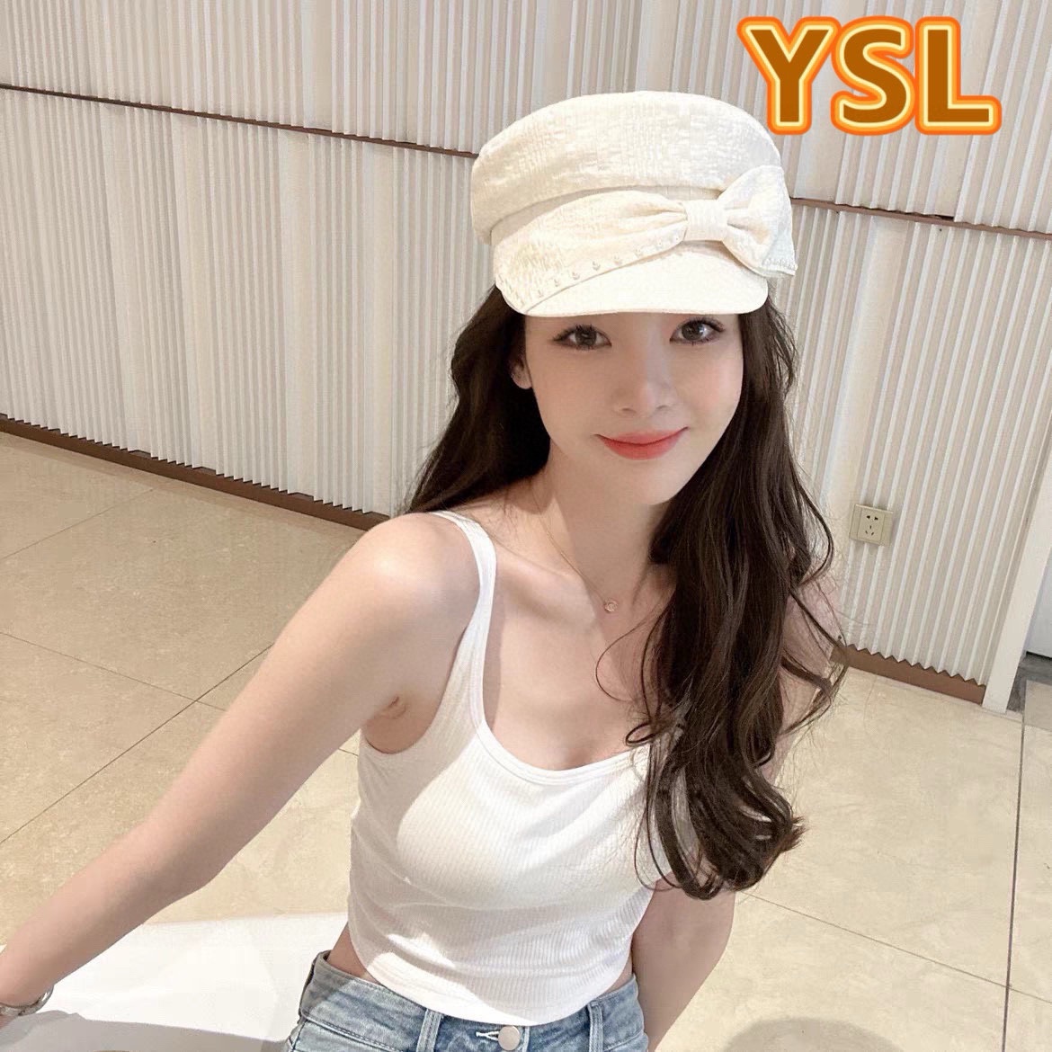 NO:224573,YSL Saint Laurent New Temperament Pearl News Boy's Hat Spring and Summer Versatile Sun Bow Baseball Cap Trendy Hat Straw Hat Fisherman's Hat Baseball Cap Knitted Hat, Hats, saint laurent, saint laurent, espadrilles, hats19860909YSL圣罗兰新款气质珍珠报童帽女春夏百搭遮阳蝴蝶结鸭舌帽潮帽子草帽渔夫帽棒球帽针织帽,帽子,saint laurent,saint laurent,espadrilles,hats,hat