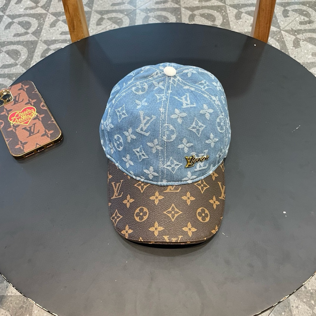 Gorra de béisbol Louis Vuitton 🧢 gorra de béisbol vaquera LV, simple y elegante, monograma clásico, unisex