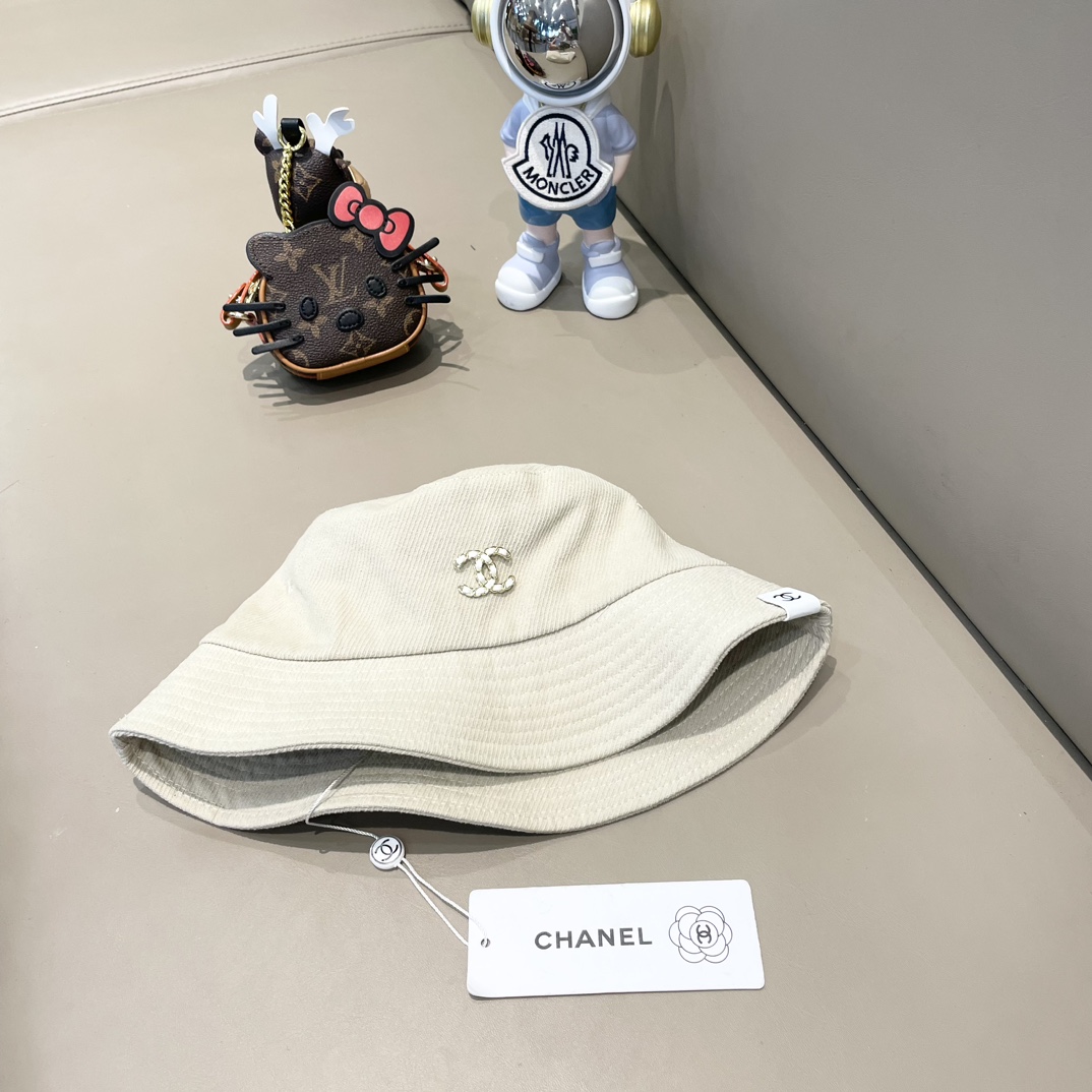 Chanel Nueva gorra de pescador de la serie pana, muy adecuada para ahora, imprescindible en el vestuario ya～ estilo ret…