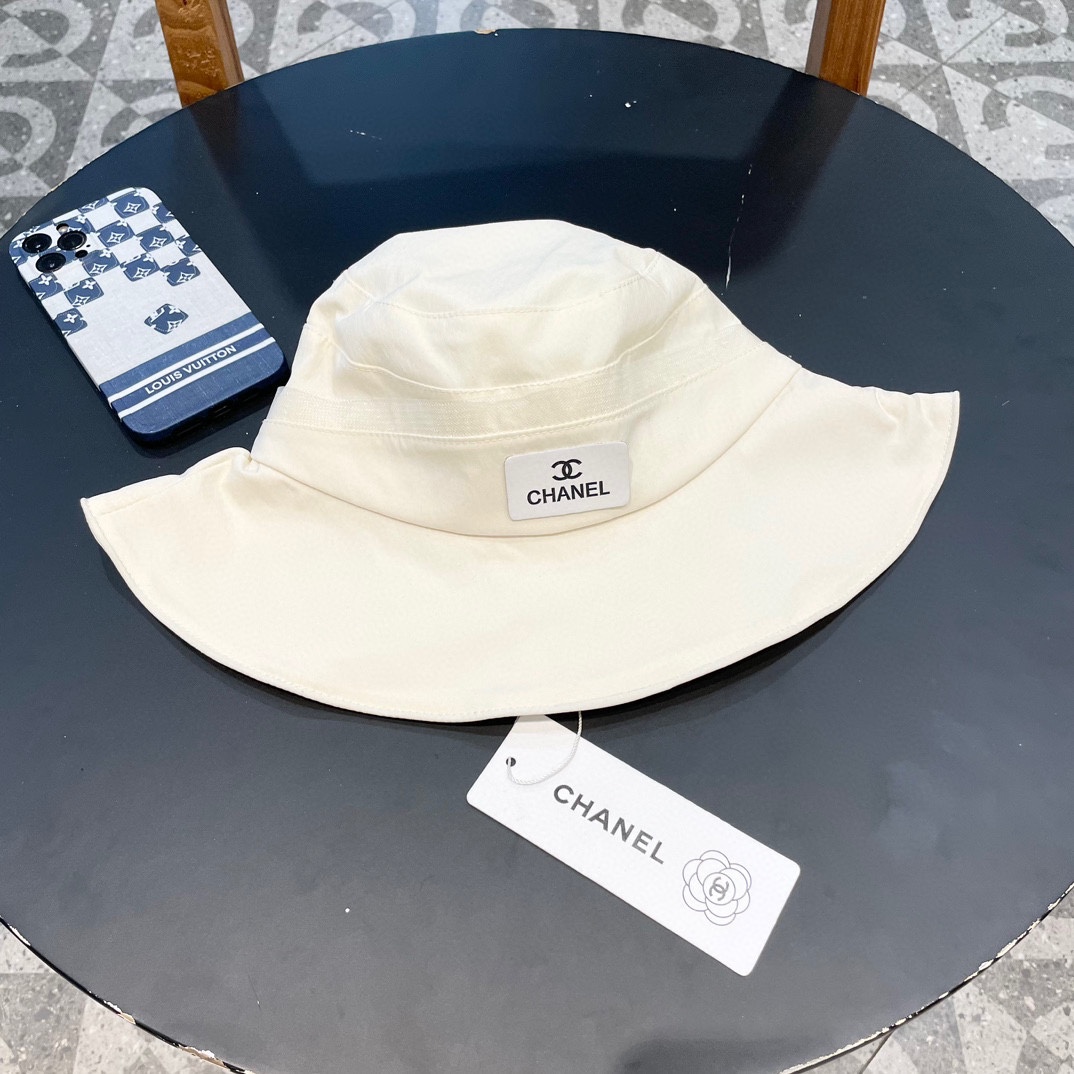 Sombrero de cubo Chanel para mujer, plegable para exteriores, protección solar de verano, secado rápido, afina la cara,…