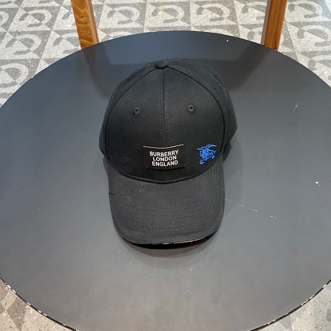 Burberry（巴宝莉）2024 nueva gorra de béisbol original, modelo popular en tiendas, interior de algodón puro, ligera y transp…