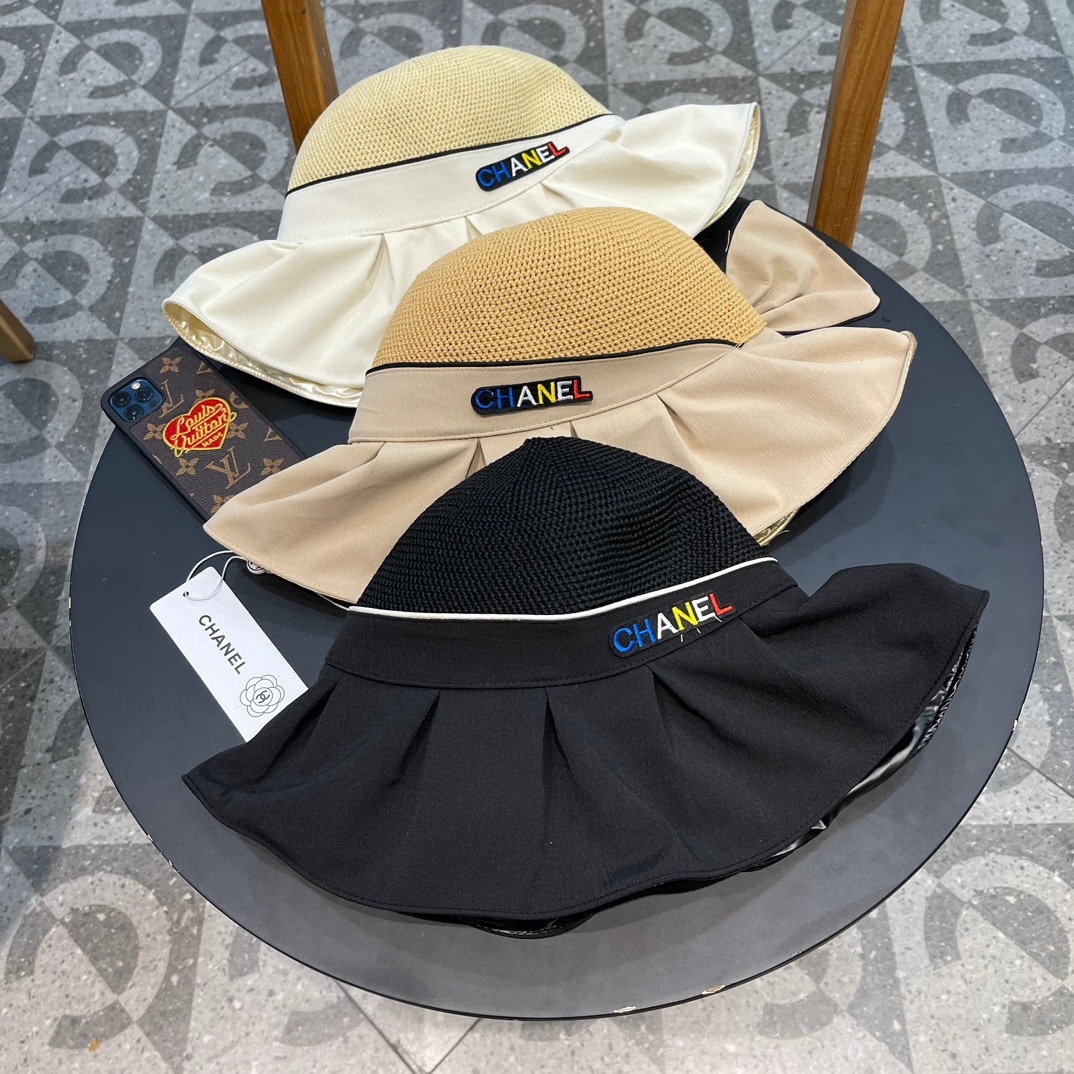 NO:209351,Chanel Chanel hat women's summer sun hat UV fisherman hat spring face covering folded large hat brim sun protection large brim sun hat hat straw hat fisherman hat baseball hat, hat, chanel, chanel, espadrilles, hats19860909Chanel香奈儿帽子女夏天遮阳帽紫外线渔夫帽春季遮脸折叠大帽檐防晒大沿太阳帽 帽子草帽渔夫帽棒球帽,帽子,chanel,chanel,espadrilles,hats,hat