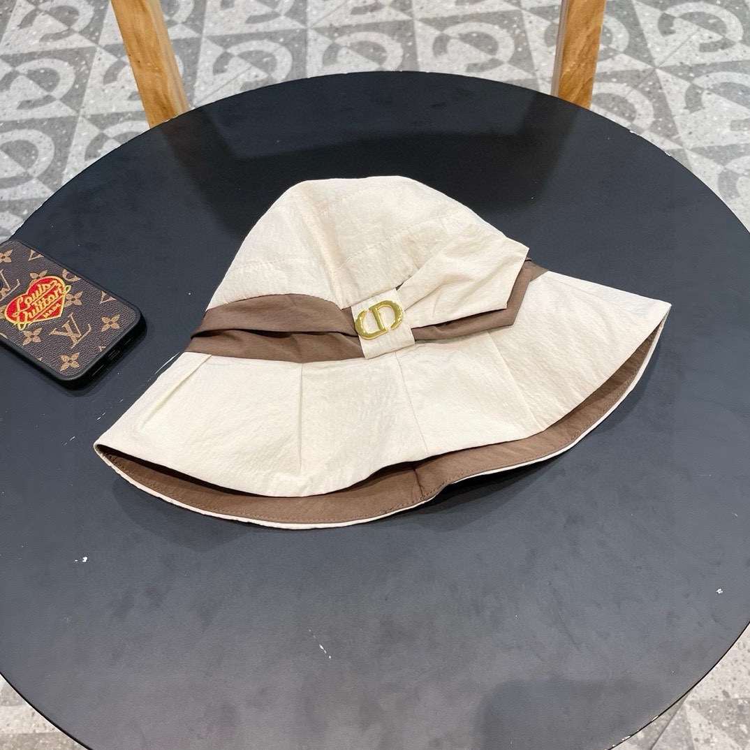 Sombrero de pescador delgado de DIOR para mujer, nuevo 2024, transpirable, protección solar, sombrero de cuenca que hac…