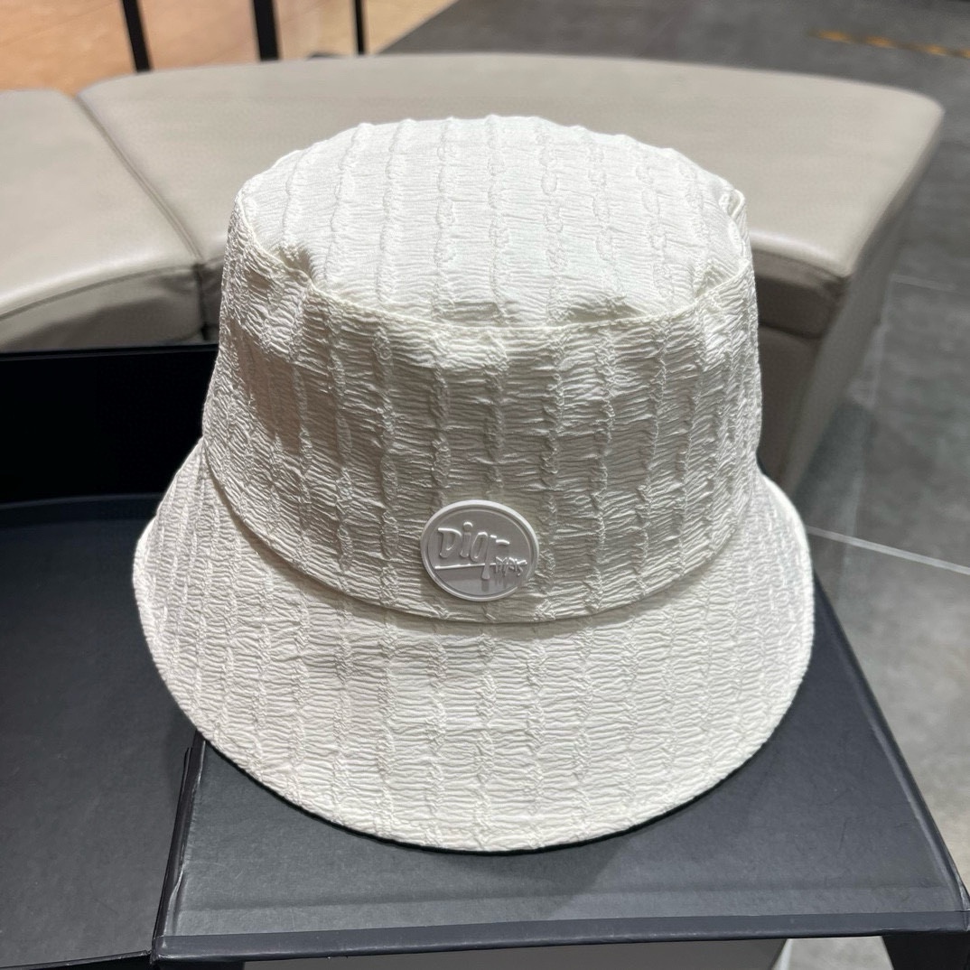 【DIOR迪奥】Sombrero de pescador simple nuevo 2024 primavera, nuevo envío, estilo de marca fácil de combinar, ¡cómpralo ya!