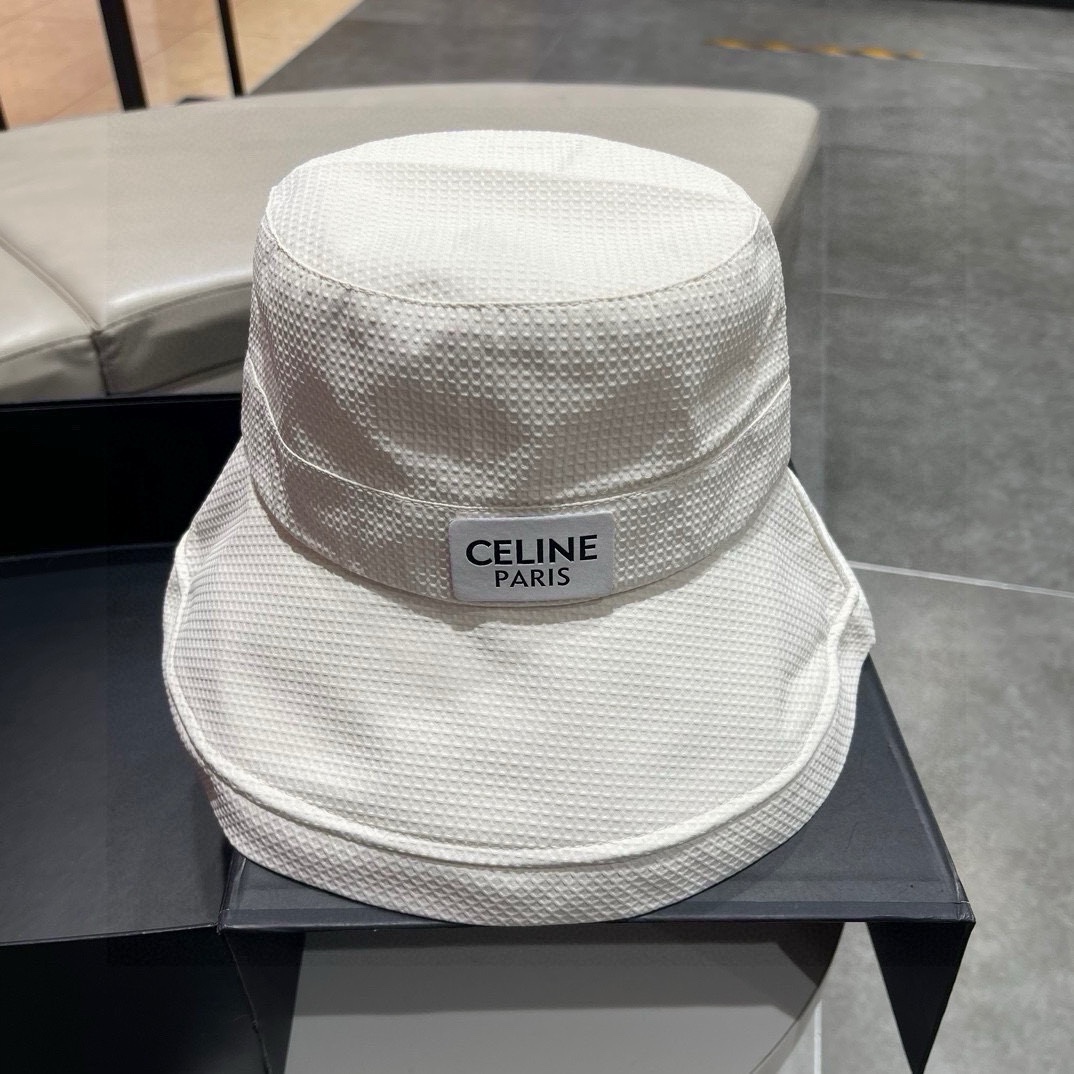 [CELINE] 2024 primavera nuevo modelo sombrero de cubo pequeño tipo pescador, con elemento Arco de Triunfo, muy fácil de…