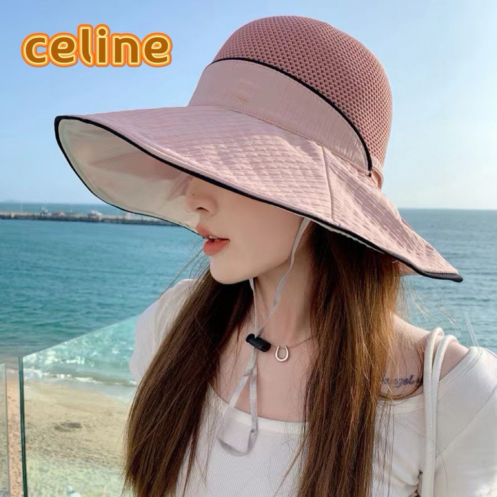 Sombrero de pescador Celine para mujer, primavera temprana y verano, sombrero de moda y protector solar, ala grande que…