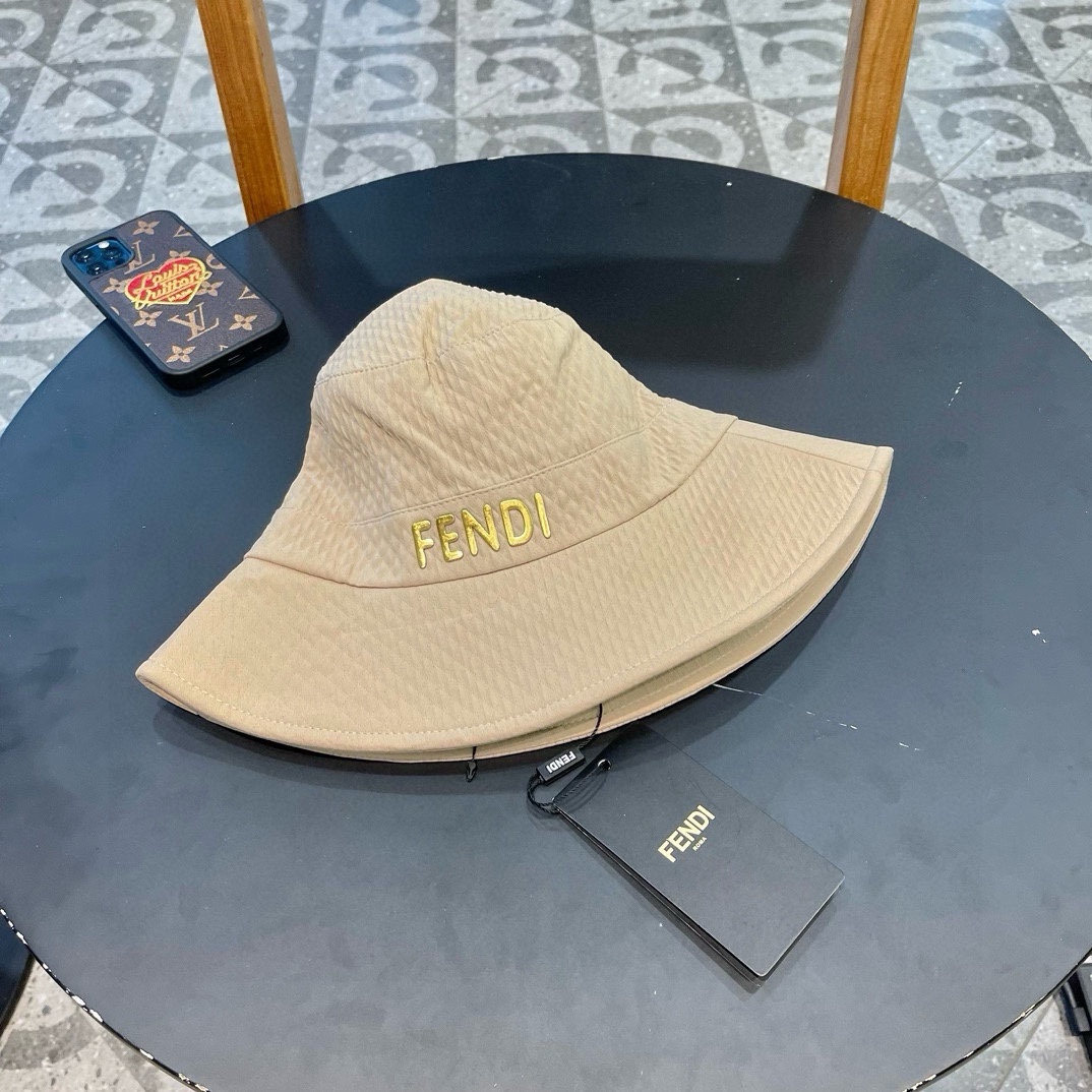 Nuevo sombrero de paja Fendi, sombrero de pescador, edición de alta costura, el más vendido, circunferencia de cabeza p…