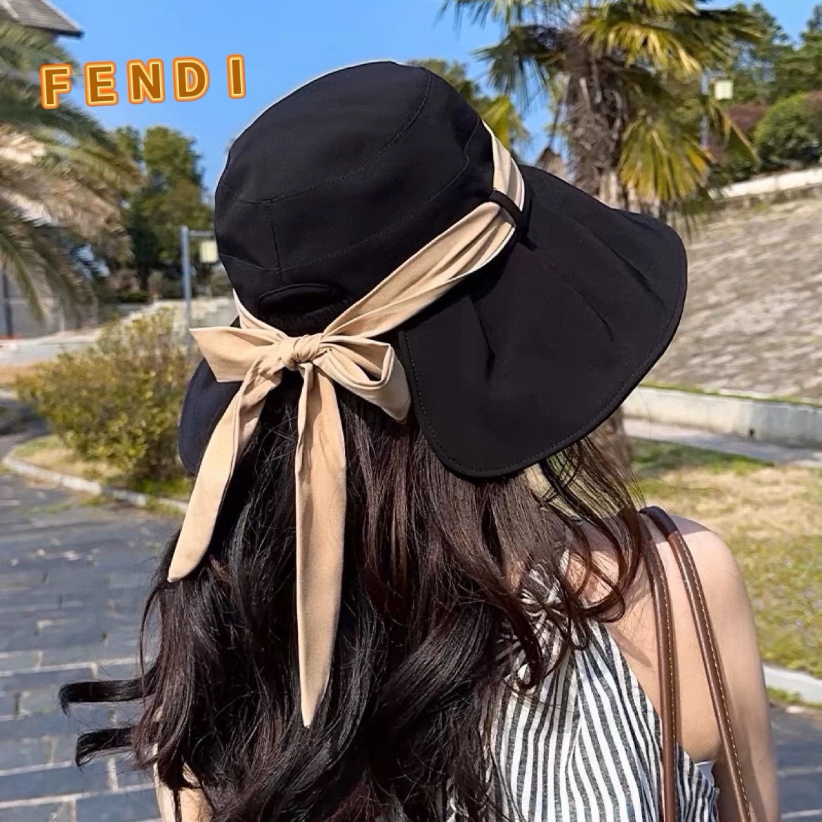 NO:210965,Fendi Fendl can tie ponytail fisherman hat women summer outdoor sun hat new style bow slit colored glue sun hat hat straw hat fisherman hat baseball hat, hat, fendi, fendi, espadrilles, hats19860909芬迪fendl可扎马尾渔夫帽女夏季户外遮阳帽子新款蝴蝶结开叉彩胶防晒帽帽子草帽渔夫帽棒球帽,帽子,fendi,fendi,espadrilles,hats,hat