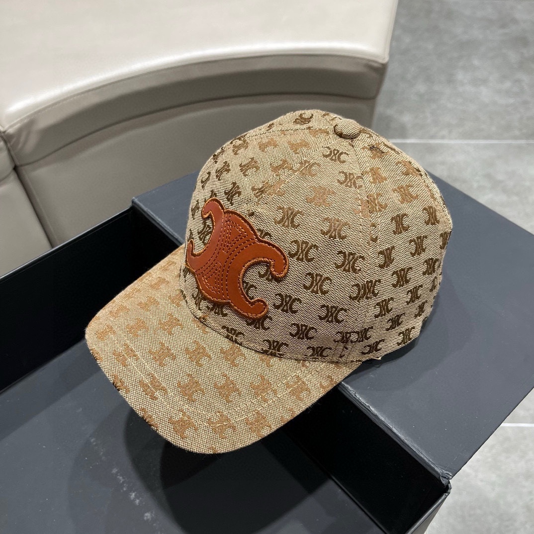 Gorra de béisbol de mezclilla lavada de alta versión de Celine, forma de gorra súper correcta, bendición para perfeccio…