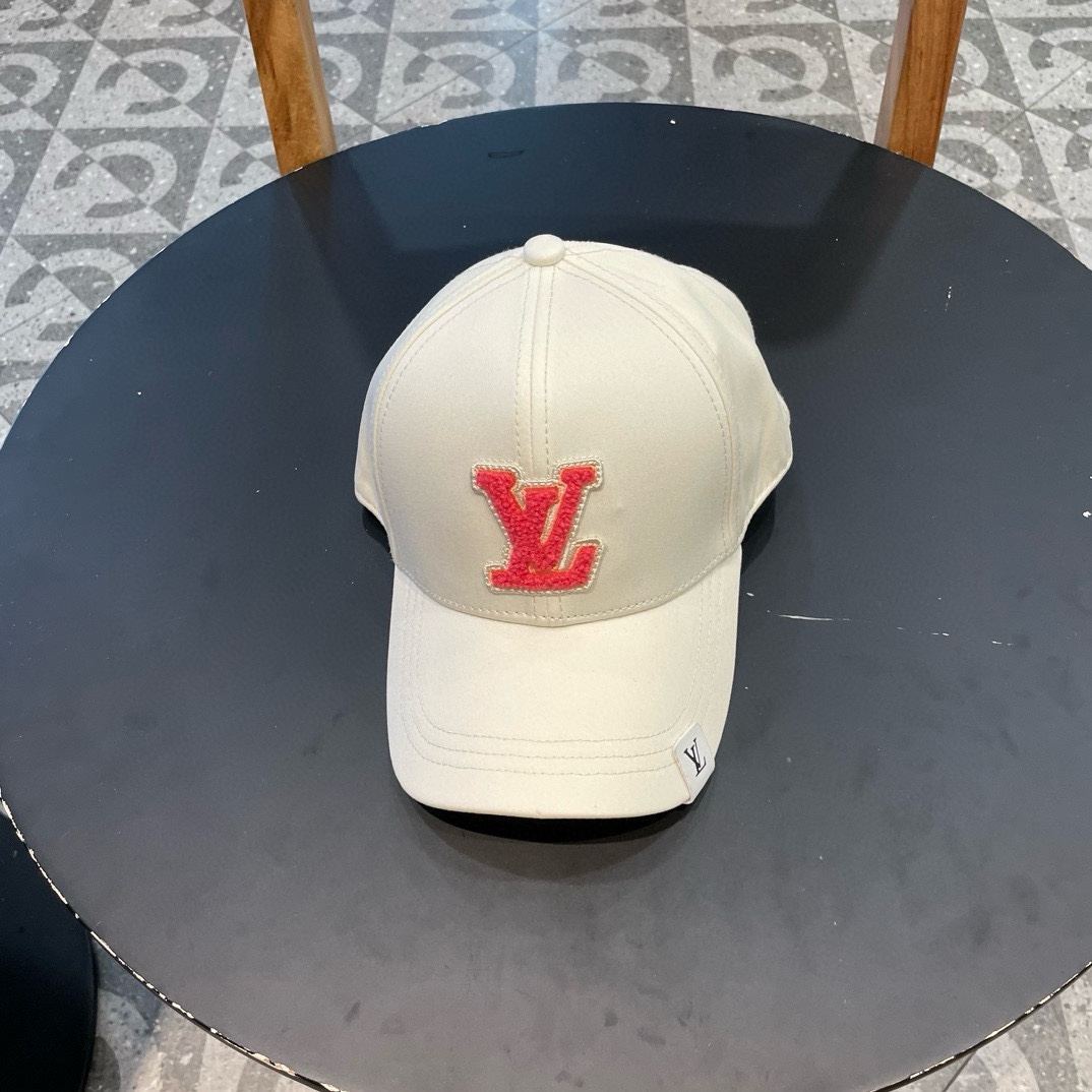 LV Louis Vuitton versión alta sincronizada con la web oficial, nueva gorra de béisbol de denim, con una actualización t…