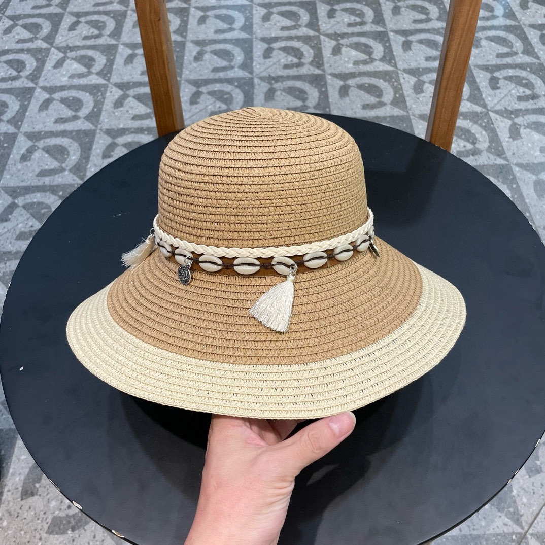  Chanel香奈儿国民风草帽，新款草帽，名媛风 版型好看，头围57cm