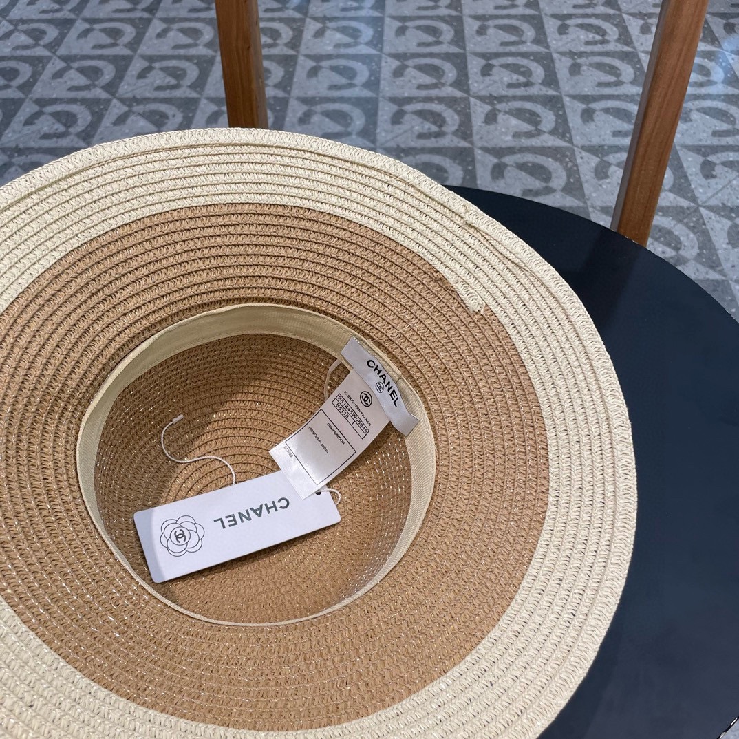  Chanel香奈儿国民风草帽，新款草帽，名媛风 版型好看，头围57cm