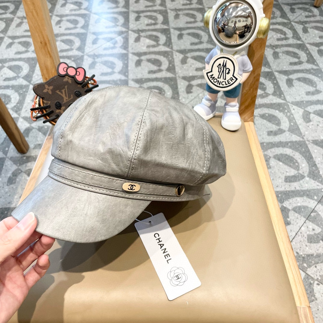 NO:212383,Chanel old retro leather octagonal hat women's big head beret high quality PU baseball cap face little painter hat hat fisherman hat baseball cap knit hat, hat, chanel, chanel, espadrilles, hats19860909Chane香奈儿做旧复古皮质八角帽女大头围贝雷帽高品质PU鸭舌帽显脸小画家帽子帽子渔夫帽棒球帽针织帽,帽子,chanel,chanel,espadrilles,hats,hat